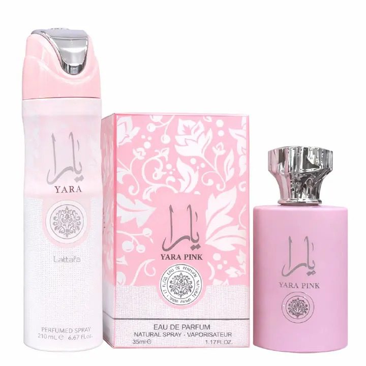 Yara Pink Perfume Set Lattafa