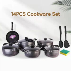 14Pc TC Nonstick Cookware.